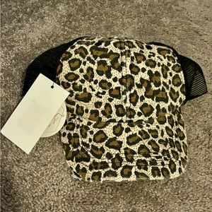 Leopard print women ball cap
